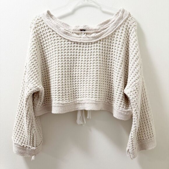 Free People Maybe Baby Chunky Waffle Knit‎ Sweater - Size XXS - Picture 1 of 6
